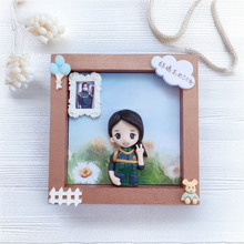 画像をギャラリービューアに読み込む, 【お写真からのフィギュアフレーム】手作り人形フィギュアフレーム🎵プレゼント
