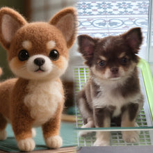 画像をギャラリービューアに読み込む, 【画像カスタマイズ】ペットフェルトモデル ペット ペットグッズ チワワ 愛犬ギフト リアルな置物 リアル 犬 猫 誕生日