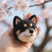 画像をギャラリービューアに読み込む, オーダーメイド 黒柴 フェルト人形 │ たれ耳とくりっと目が可愛い♡ペットロス 思い出の品