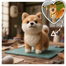 画像をギャラリービューアに読み込む, 【画像カスタマイズ】ペットフェルトモデル 柴犬モデル 愛犬ギフト リアルな置物 犬 猫 誕生日