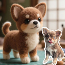 画像をギャラリービューアに読み込む, 【画像カスタマイズ】ペットフェルトモデル ペット ペットグッズ チワワ 愛犬ギフト リアルな置物 リアル 犬 猫 誕生日