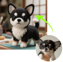 画像をギャラリービューアに読み込む, 【画像カスタマイズ】ペットフェルトモデル ペット チワワ 愛犬ギフト リアルな置物 リアル 犬 猫 誕生日