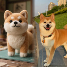 画像をギャラリービューアに読み込む, 【画像カスタマイズ】ペットフェルトモデル 柴犬モデル 愛犬ギフト リアルな置物 犬 猫 誕生日