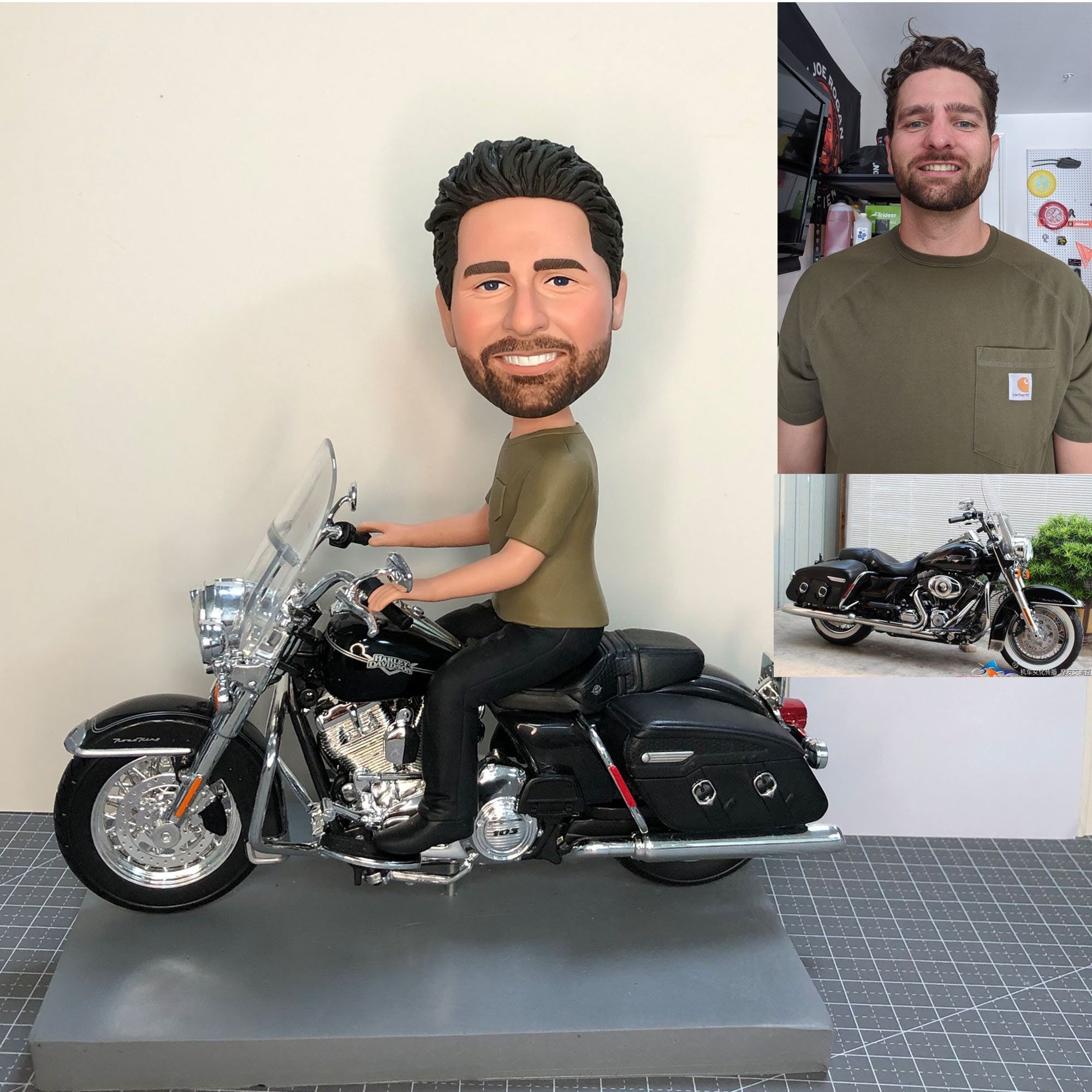 お写真からのバイクファンフィギュア】バイク? 自分フィギュア 