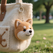 画像をギャラリービューアに読み込む, 【純手作り】手作柴犬フェルトチャーム – あなたのペットをリアルに再現した可愛いアクセサリー
