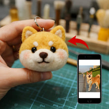 画像をギャラリービューアに読み込む, 【純手作り】手作柴犬フェルトチャーム – あなたのペットをリアルに再現した可愛いアクセサリー
