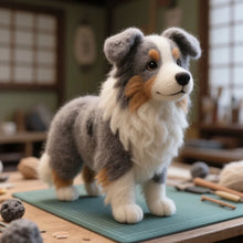 画像をギャラリービューアに読み込む, 【画像カスタマイズ】】ペットボーダーコリーフェルト スマートな愛犬を 100% 再現！感動のプレゼント＆おしゃれ置物
