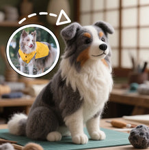 画像をギャラリービューアに読み込む, 【画像カスタマイズ】】ペットボーダーコリーフェルト スマートな愛犬を 100% 再現！感動のプレゼント＆おしゃれ置物
