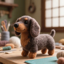 画像をギャラリービューアに読み込む, 【画像カスタマイズ】ワイナードッグファン必見！愛犬の魅力を詰め込んだフェルトモデル 誕生日・記念日に最適な個性ギフト
