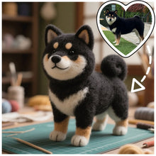 画像をギャラリービューアに読み込む, 【画像カスタマイズ】ペットフェルト手作り 黒柴 愛犬モデルカスタマイズ ギフト 誕生日 記念
