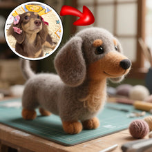 画像をギャラリービューアに読み込む, 【画像カスタマイズ】ワイナードッグファン必見！愛犬の魅力を詰め込んだフェルトモデル 誕生日・記念日に最適な個性ギフト
