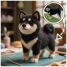 画像をギャラリービューアに読み込む, 【画像カスタマイズ】ペットフェルト手作り 黒柴 愛犬モデルカスタマイズ ギフト 誕生日 記念
