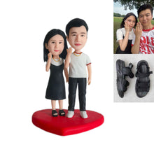 画像をギャラリービューアに読み込む, 【写真オーダーメイド人形】婚記念人形 愛するふたりを 100% 再現！温もりある置物で永遠の誓いを刻む
