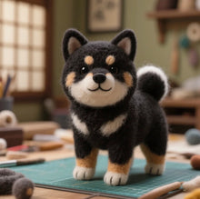 画像をギャラリービューアに読み込む, 【画像カスタマイズ】ペットフェルト手作り 黒柴 愛犬モデルカスタマイズ ギフト 誕生日 記念

