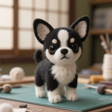 画像をギャラリービューアに読み込む, 【画像カスタマイズ】お誕生日ギフト 愛犬・愛猫 写真オーダーメイド フェルトマット

