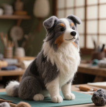 画像をギャラリービューアに読み込む, 【画像カスタマイズ】】ペットボーダーコリーフェルト スマートな愛犬を 100% 再現！感動のプレゼント＆おしゃれ置物
