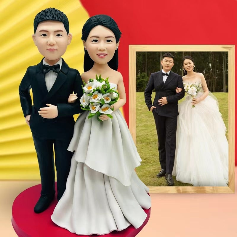 【お写真からのオリジナルウェディング フィギュア】結婚式♡ウェルカム フィギュア - 二人