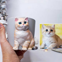 画像をギャラリービューアに読み込む, 【オーダーメイド・コーヒーマグカップ】うちの子　写真から可愛いフィギュアに
